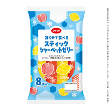 凍らせて食べるシャーベットゼリー（８本） コープ商品